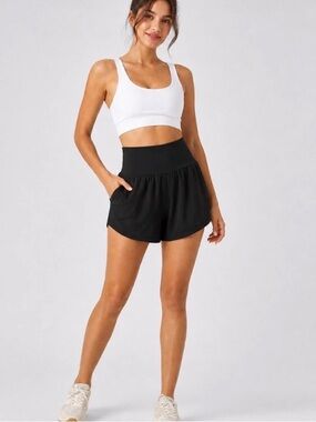 SoftlyZero™ Airy Super High Waisted Cool Touch Yoga Shorts with Pockets
